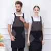 autumn canvas fabric hotpot restaurant staff work apron housekeeping apron denim Color Black