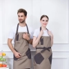 autumn canvas fabric hotpot restaurant staff work apron housekeeping apron denim