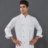 england restaurant upgrade quality kitchen chef coat uniform wholesale Color White