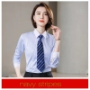 fashion high quality slim stripes men business shirt women work shirt