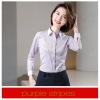 fashion high quality slim stripes men business shirt women work shirt