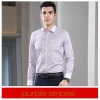 fashion high quality slim stripes men business shirt women work shirt Color men purple stripes shirt
