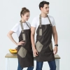 high quality patchwork halter long apron chef apron housekeeping apron