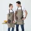 high quality patchwork halter long apron chef apron housekeeping apron Color Color 2