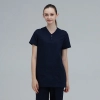 high quality v collar two buttons women doctor nurse scrubs suits blouse pant