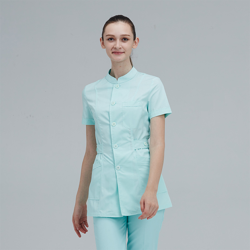 fashion summer short sleeve medical care hospital nurse jacket pant suits uniform