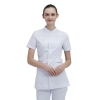 fashion summer short sleeve medical care hospital nurse jacket pant suits uniform Color white