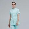 fashion summer short sleeve medical care hospital nurse jacket pant suits uniform Color light green