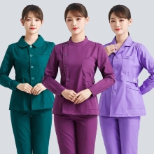 Fashion high qulaity Peter Pan Collar women nurse work suit two-piece suits uniform