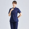 Fashion high qulaity Peter Pan Collar women nurse work suit two-piece suits uniform Color Color 19