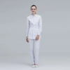 stand collar beauty parlour hospital nurse jacket pant suits uniform wholesale Color White