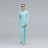 stand collar beauty parlour hospital nurse jacket pant suits uniform wholesale Color Green
