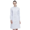 long sleeve round collar drugstore baby care center staff coat nurse uniform Color White
