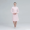 turndown collar high quality nurse doctor dentist coat uniform Color Pink