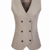 2025 Europe fashion Peak lepal suits for women men business work suits uniform Color women khaki vest