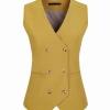 2022 Europe fashion Peak lepal suits for women men business work suits uniform Color women ginger vest