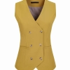 2025 Europe fashion Peak lepal suits for women men business work suits uniform Color women ginger vest