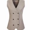 2025 Europe fashion Peak lepal suits for women men business work suits uniform Color men khaki vest