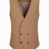 2025 Europe fashion Peak lepal suits for women men business work suits uniform Color men brown vest