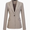 2022 Europe fashion Peak lepal suits for women men business work suits uniform Color women khaki blazer