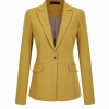 2022 Europe fashion Peak lepal suits for women men business work suits uniform Color women ginger blazer