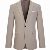 2025 Europe fashion Peak lepal suits for women men business work suits uniform Color men khaki blazer