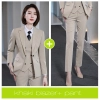 2022 Europe fashion Peak lepal suits for women men business work suits uniform Color women khaki blazer + pant