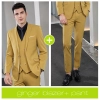 2025 Europe fashion Peak lepal suits for women men business work suits uniform Color men ginger blazer + pant