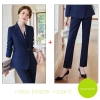 fashion high quality women staff uniform work suits discount skirt/pant suit