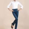 2023 autumn fashion cotton women pencil pant trousers Color Navy Blue