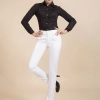 2023 autumn fashion cotton women pencil pant trousers Color White