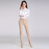 wild fashion women pencil pant boot cut cotton trousers Color Khaki