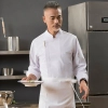 invisible buckle side open upgrade restaurant cooking chef jacket