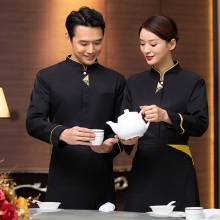 2022 Tradition Chinese Restaurant waiter waiter uniform jacket with apron
