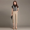 summer design women office work wearing pant capri pant 7/10 length Color Khaki