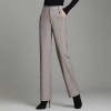 2022 autumn winter woolen thicken women work style trouser Wide leg pants Color Grey