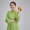 candy color bread store dessert shop women jacket chef uniform Color Green