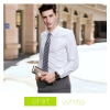 2023 easy care oblique texture business office work shirt for women and men Color men white shirt