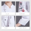 long sleeve chef jacket design for Chinese restaurant