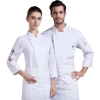 long sleeve chef jacket design for Chinese restaurant