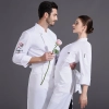 long sleeve chef jacket design for Chinese restaurant