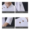 front folded unisex design long sleeve men women chef jacket coat