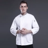 good quality right opening mem long sleeve chef coat chef jacket Color White