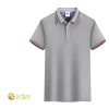 Asian hot sale company tshirt uniform team work waiter watiress tshirt logo Color Grey