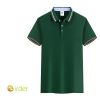 Asian hot sale company tshirt uniform team work waiter watiress tshirt logo Color Green