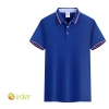 Asian hot sale company tshirt uniform team work waiter watiress tshirt logo Color Sapphire Blue