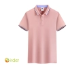 Asian hot sale company tshirt uniform team work waiter watiress tshirt logo Color Pink