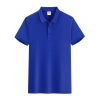 plain color logo embroidery supported company tshirt uniform Color Light blue
