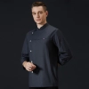 professional design side opening kitchen restaurant chef coat workwear