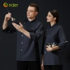 professional design side opening kitchen restaurant chef coat workwear